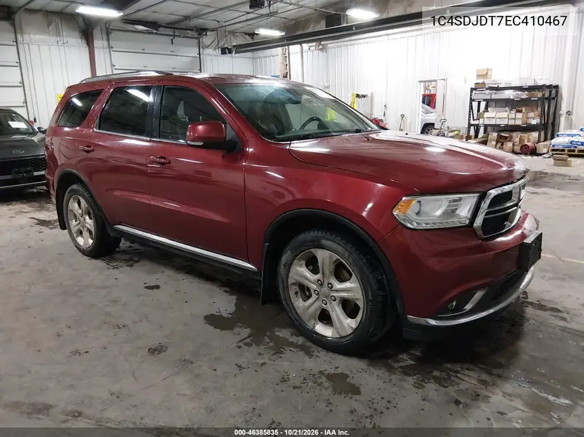 DODGE DURANGO 2014, VIN 1C4SDJDT7EC410467