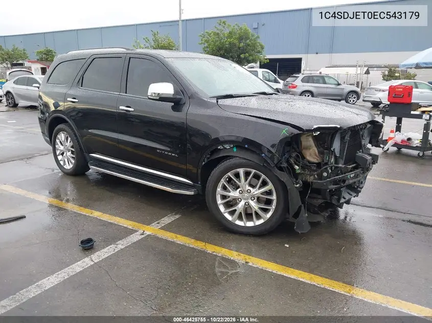 DODGE DURANGO 2014, VIN 1C4SDJET0EC543179