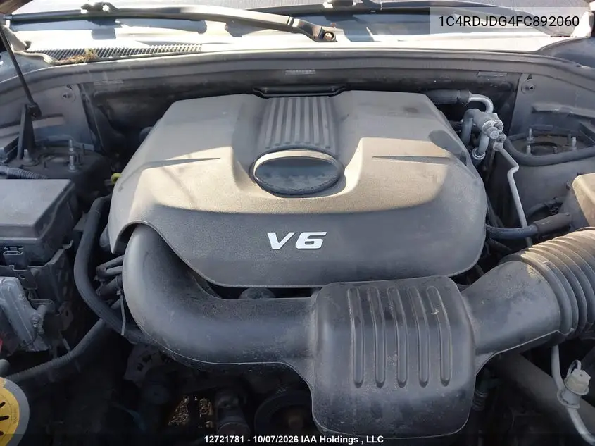 2015 DODGE DURANGO VIN 1C4RDJDG4FC892060 — фото 10