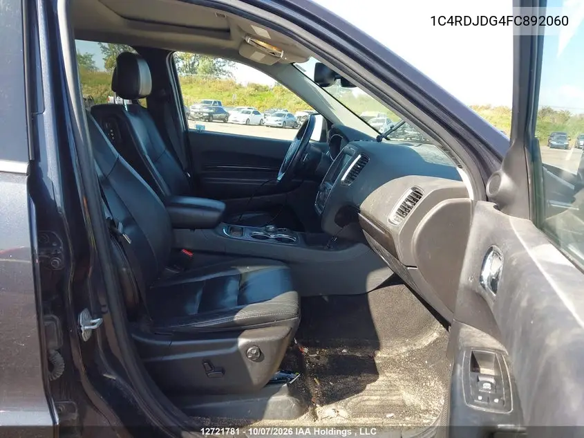 2015 DODGE DURANGO VIN 1C4RDJDG4FC892060 — фото 5