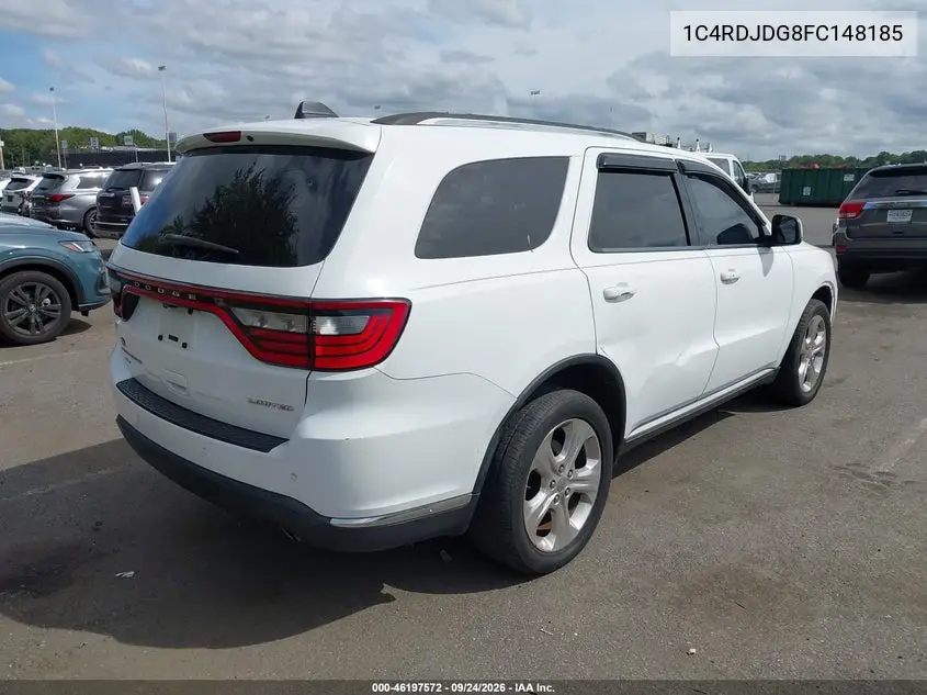 2015 DODGE DURANGO VIN 1C4RDJDG8FC148185 — фото 4