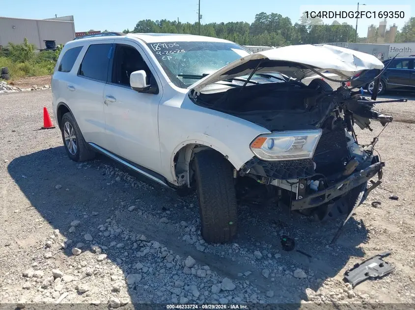 DODGE DURANGO 2015, VIN 1C4RDHDG2FC169350