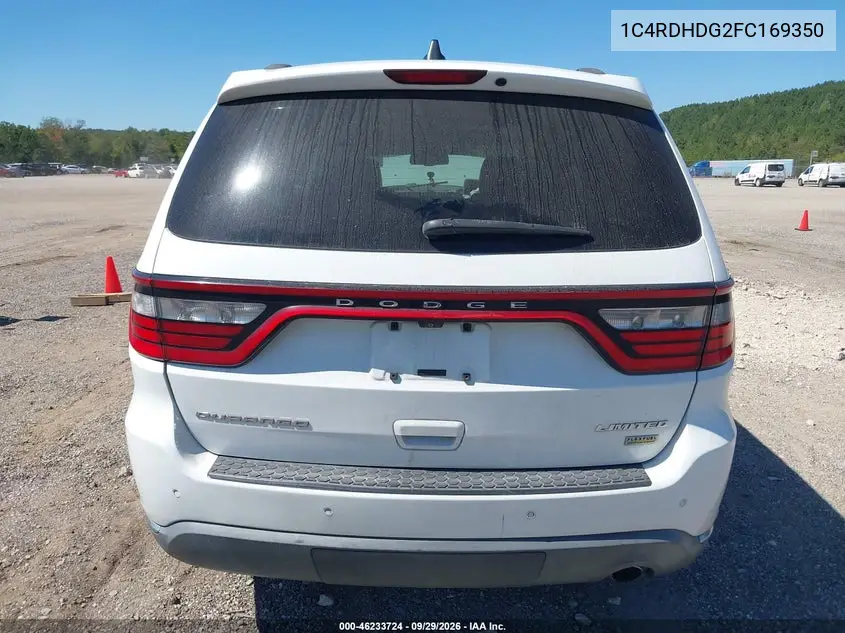 2015 DODGE DURANGO VIN 1C4RDHDG2FC169350 — фото 17