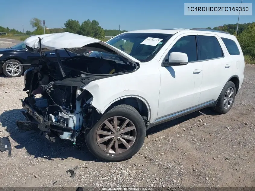 2015 DODGE DURANGO VIN 1C4RDHDG2FC169350 — фото 2