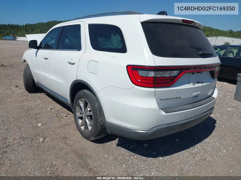 2015 DODGE DURANGO VIN 1C4RDHDG2FC169350 — фото 3