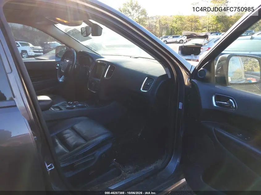 2015 DODGE DURANGO VIN 1C4RDJDG4FC750985 — фото 5