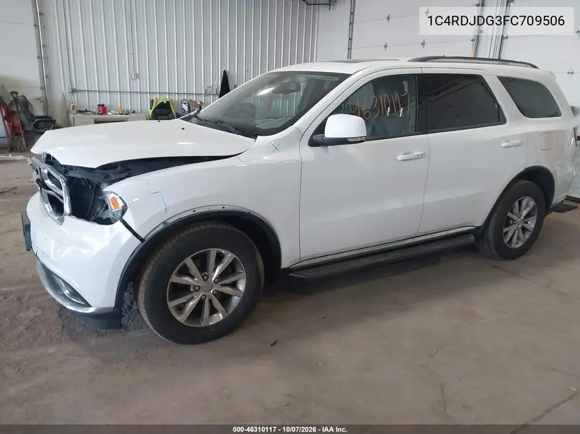 2015 DODGE DURANGO VIN 1C4RDJDG3FC709506 — фото 2