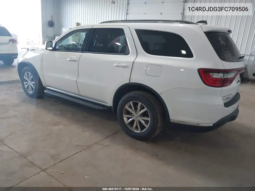 2015 DODGE DURANGO VIN 1C4RDJDG3FC709506 — фото 3