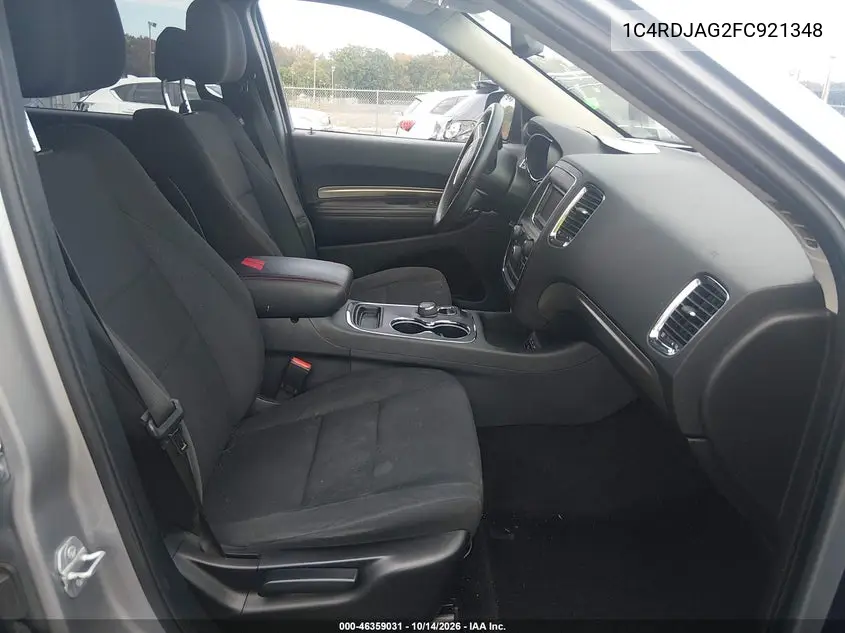 2015 DODGE DURANGO VIN 1C4RDJAG2FC921348 — фото 5