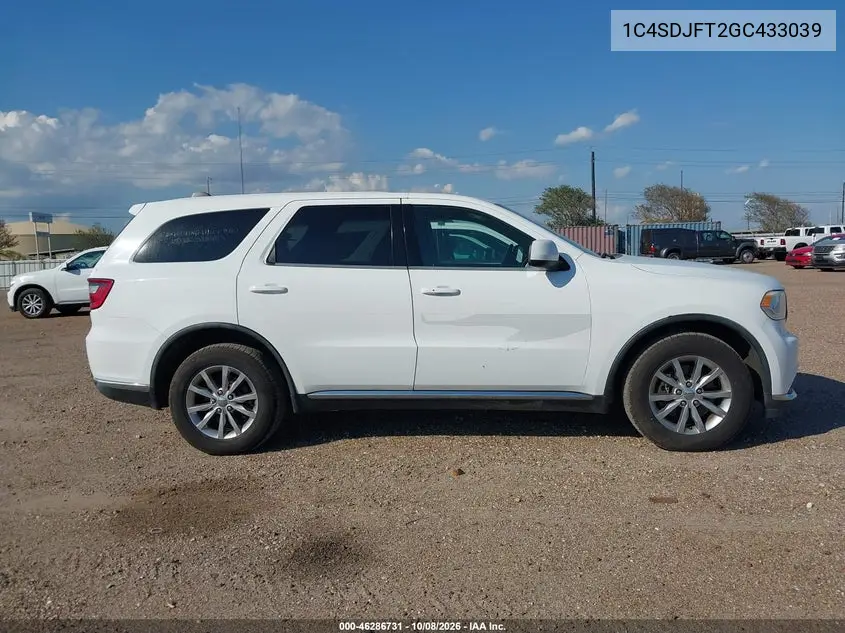 2016 DODGE DURANGO VIN 1C4SDJFT2GC433039 — фото 15