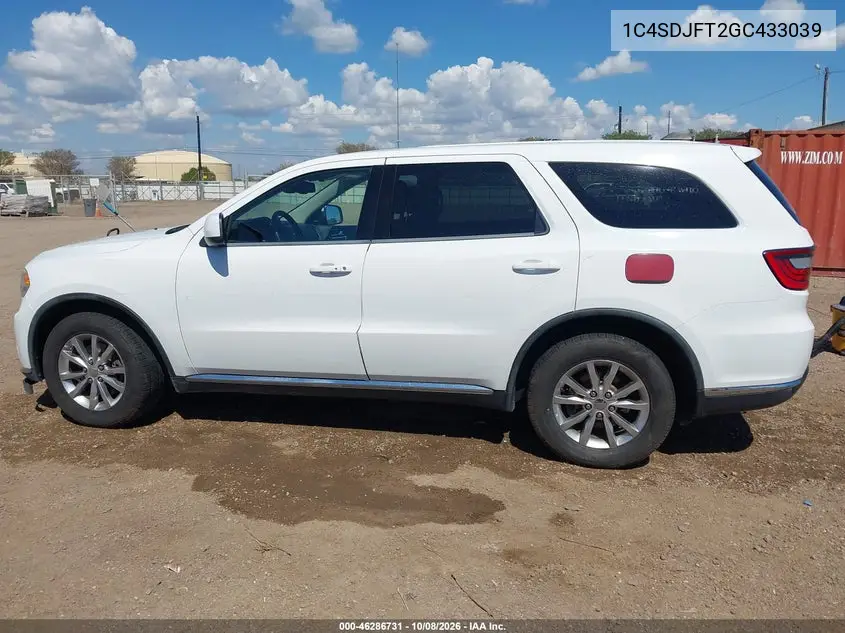 2016 DODGE DURANGO VIN 1C4SDJFT2GC433039 — фото 16