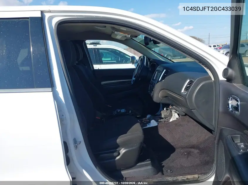 2016 DODGE DURANGO VIN 1C4SDJFT2GC433039 — фото 5