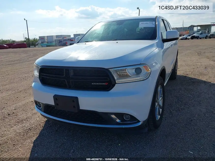 2016 DODGE DURANGO VIN 1C4SDJFT2GC433039 — фото 6