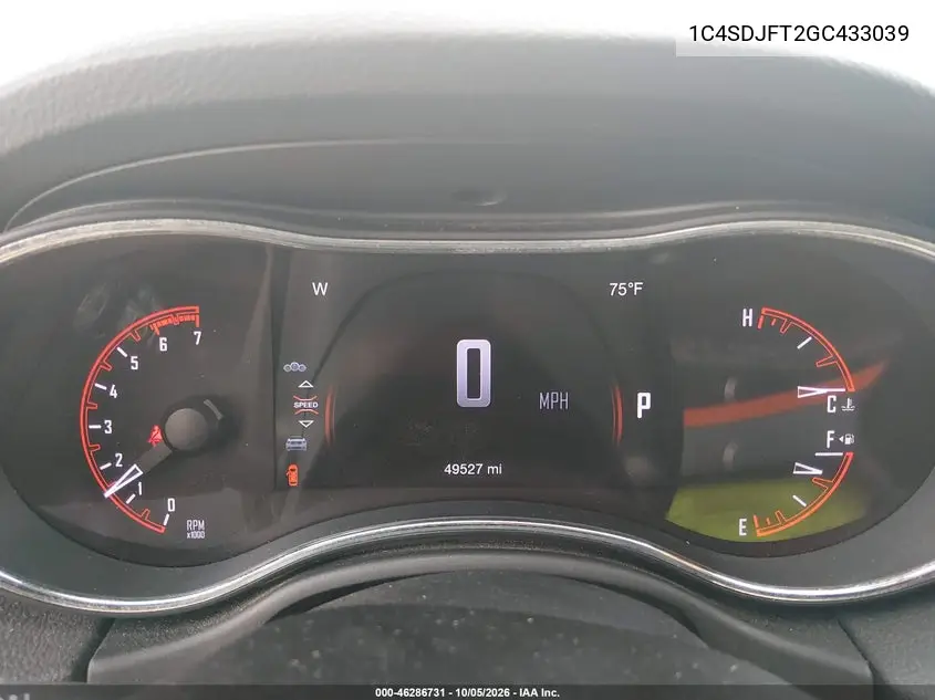 2016 DODGE DURANGO VIN 1C4SDJFT2GC433039 — фото 7