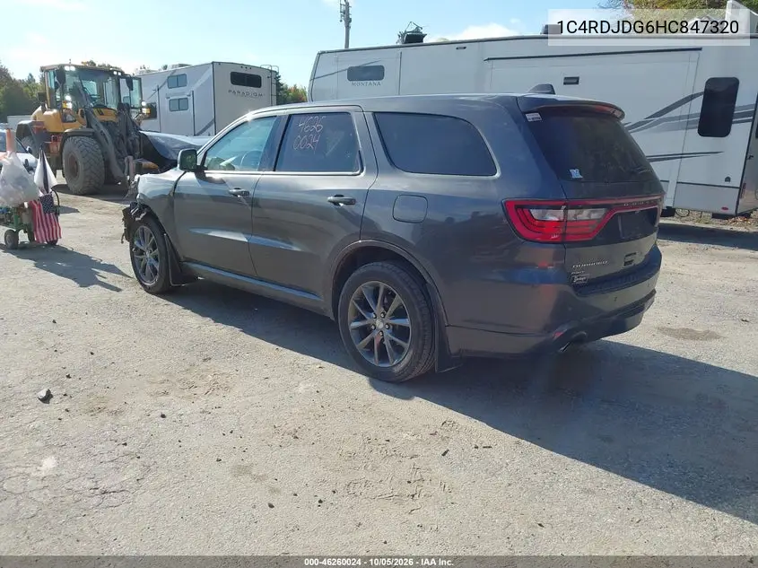 2017 DODGE DURANGO VIN 1C4RDJDG6HC847320 — фото 3
