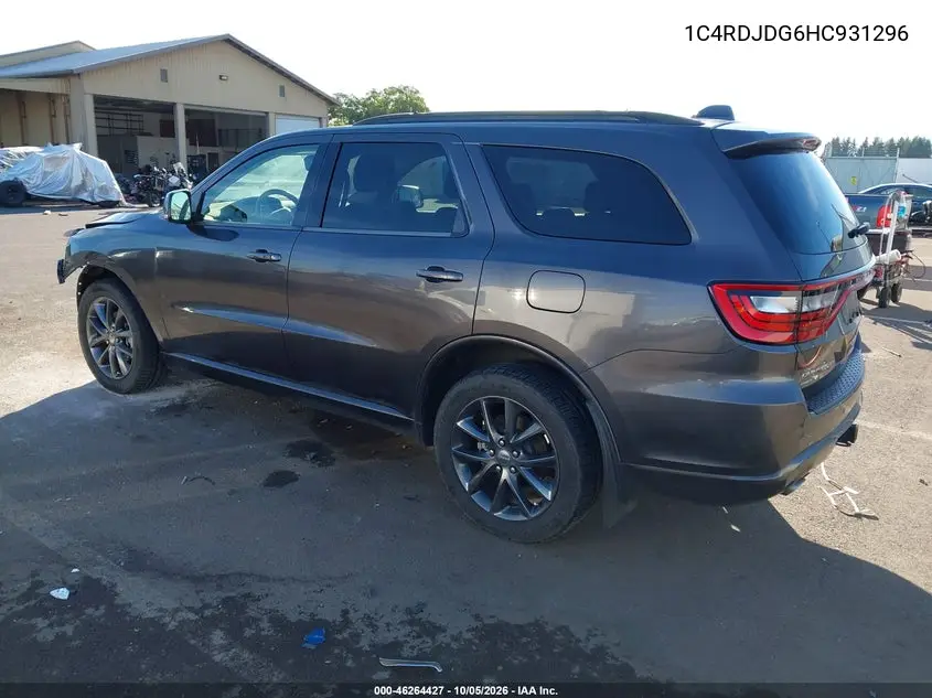 2017 DODGE DURANGO VIN 1C4RDJDG6HC931296 — фото 3