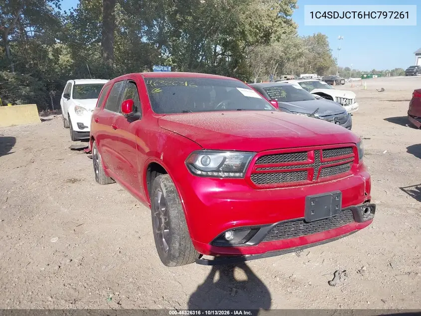 DODGE DURANGO 2017, VIN 1C4SDJCT6HC797261
