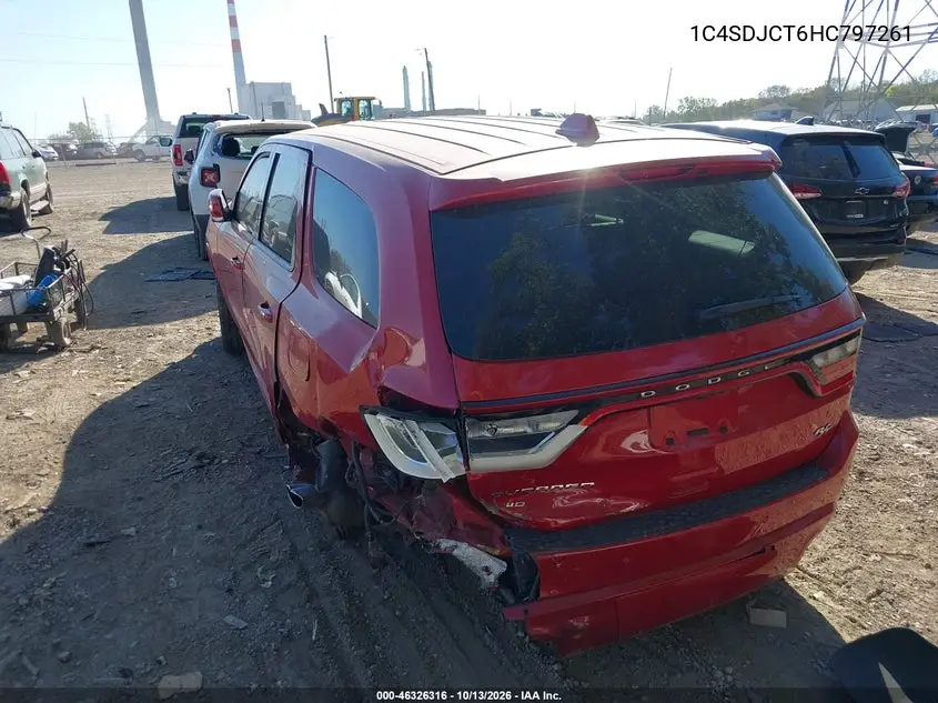 2017 DODGE DURANGO VIN 1C4SDJCT6HC797261 — фото 3