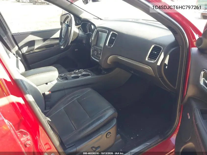 2017 DODGE DURANGO VIN 1C4SDJCT6HC797261 — фото 5