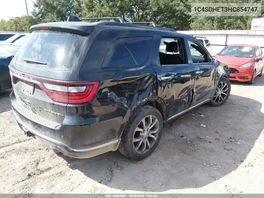 2017 DODGE DURANGO VIN 1C4SDHET3HC854747 — фото 4