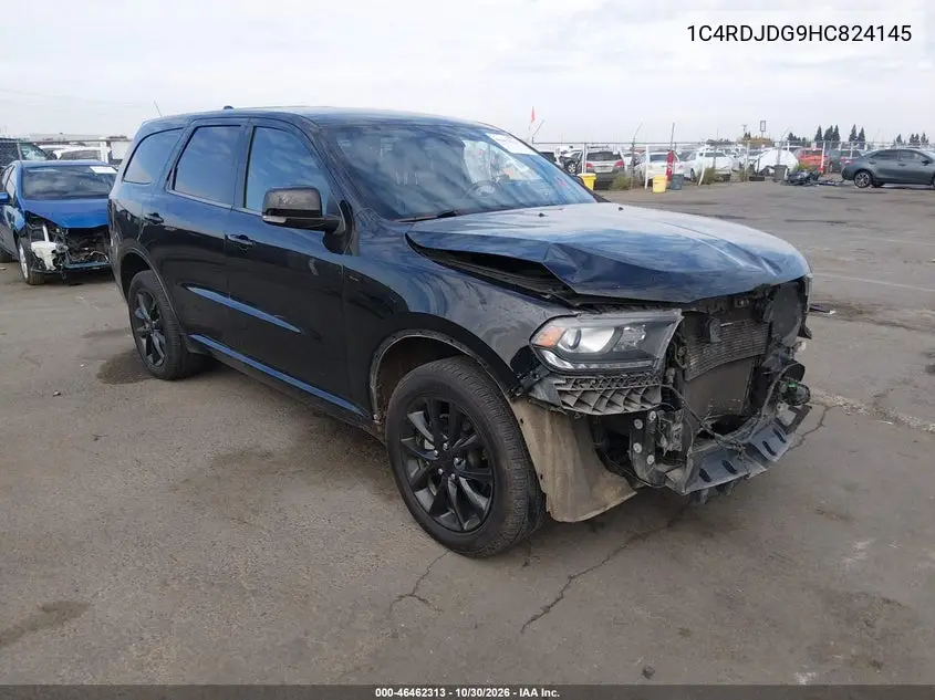 DODGE DURANGO 2017, VIN 1C4RDJDG9HC824145