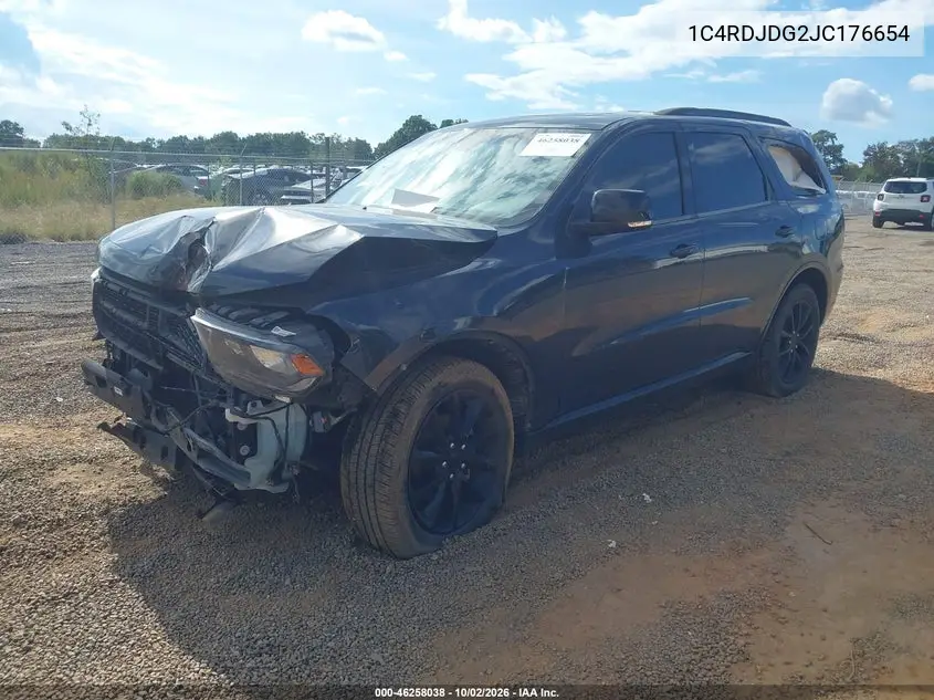 2018 DODGE DURANGO VIN 1C4RDJDG2JC176654 — фото 2