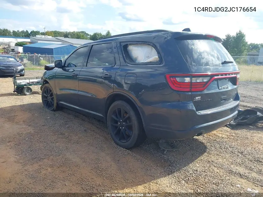 2018 DODGE DURANGO VIN 1C4RDJDG2JC176654 — фото 3