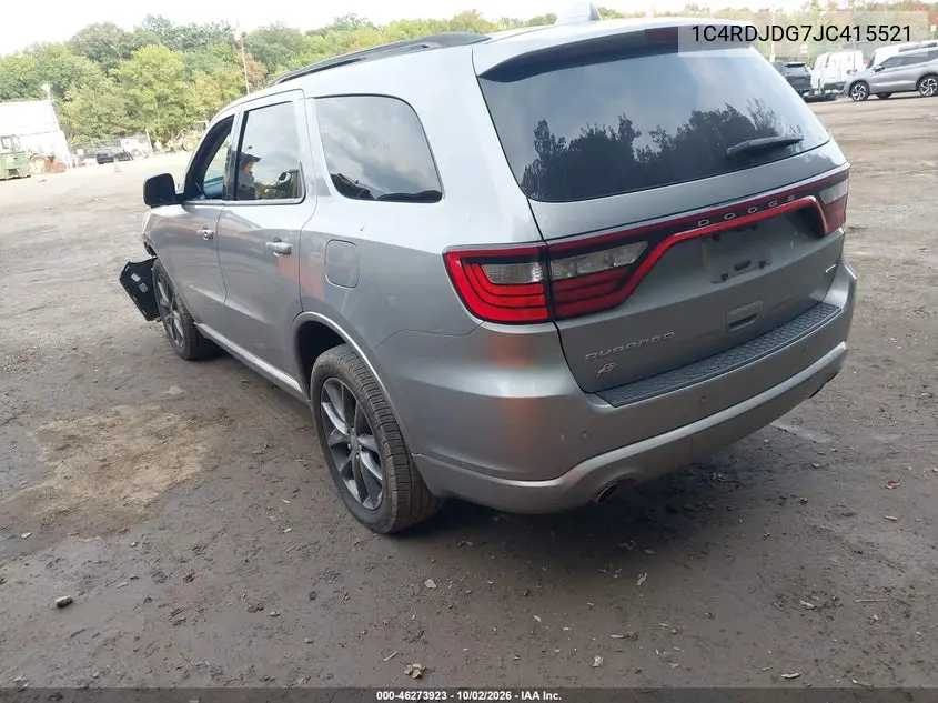 2018 DODGE DURANGO VIN 1C4RDJDG7JC415521 — фото 3