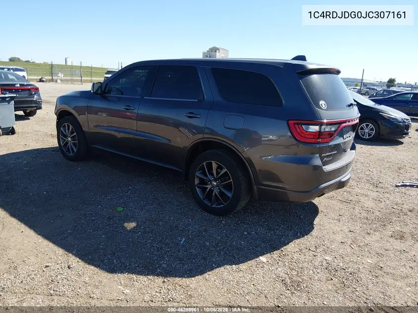 2018 DODGE DURANGO VIN 1C4RDJDG0JC307161 — фото 3