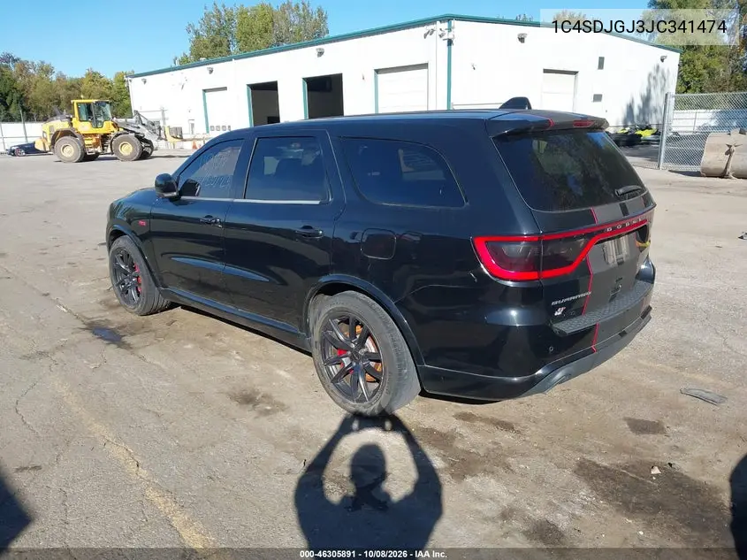 2018 DODGE DURANGO VIN 1C4SDJGJ3JC341474 — фото 3