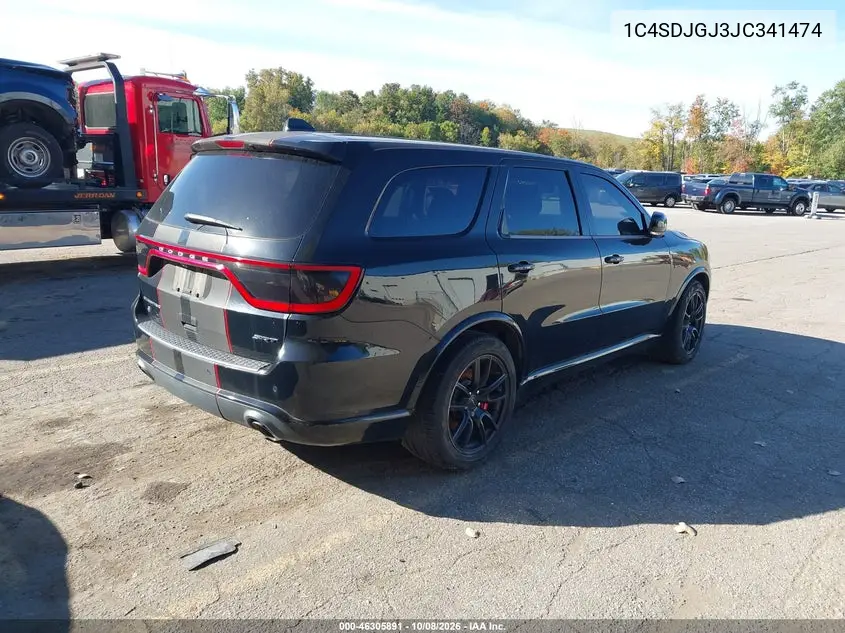 2018 DODGE DURANGO VIN 1C4SDJGJ3JC341474 — фото 4