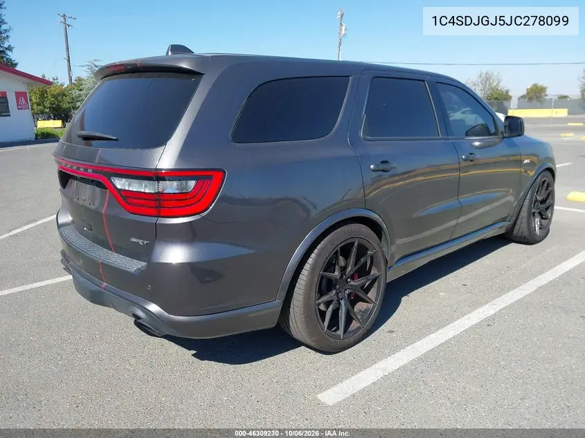 2018 DODGE DURANGO VIN 1C4SDJGJ5JC278099 — фото 4
