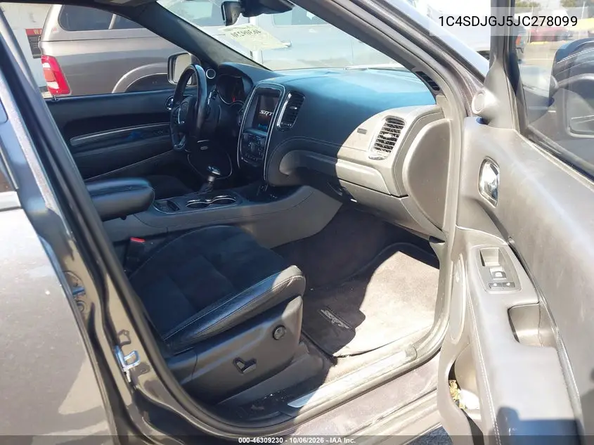 2018 DODGE DURANGO VIN 1C4SDJGJ5JC278099 — фото 5