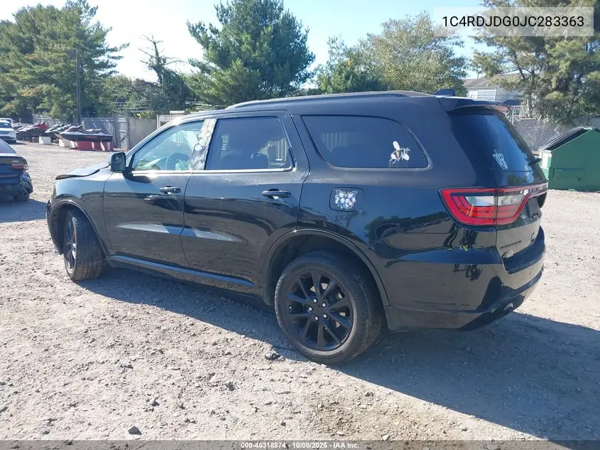 2018 DODGE DURANGO VIN 1C4RDJDG0JC283363 — фото 3