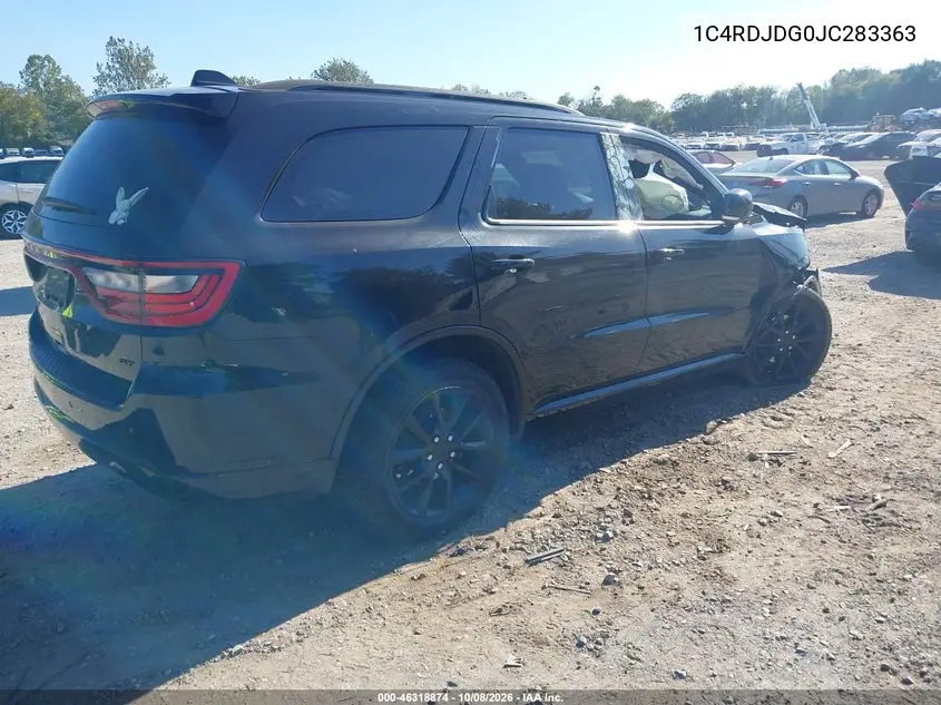 2018 DODGE DURANGO VIN 1C4RDJDG0JC283363 — фото 4