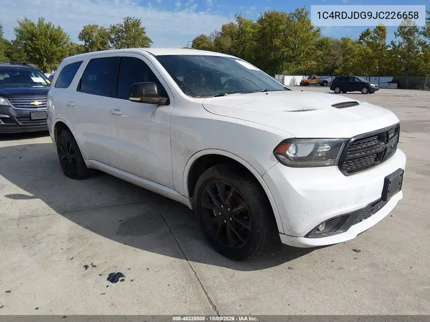 DODGE DURANGO 2018, VIN 1C4RDJDG9JC226658