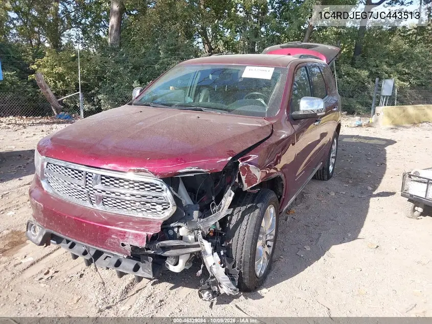 2018 DODGE DURANGO VIN 1C4RDJEG7JC443513 — фото 2