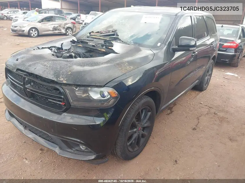 2018 DODGE DURANGO VIN 1C4RDHDG5JC323705 — фото 2