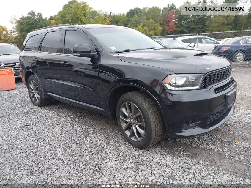 DODGE DURANGO 2018, VIN 1C4RDJDG0JC448599