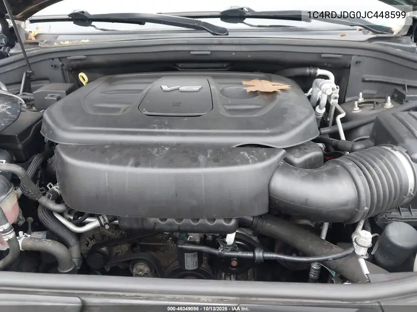 2018 DODGE DURANGO VIN 1C4RDJDG0JC448599 — фото 10