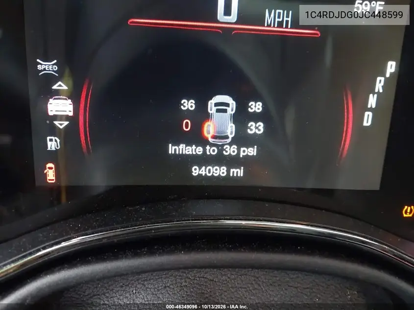 2018 DODGE DURANGO VIN 1C4RDJDG0JC448599 — фото 15