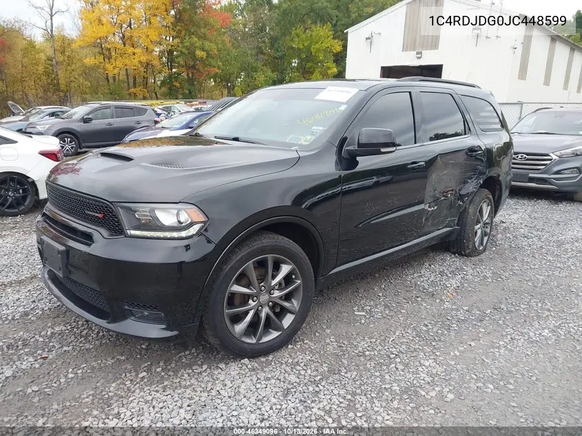 2018 DODGE DURANGO VIN 1C4RDJDG0JC448599 — фото 2