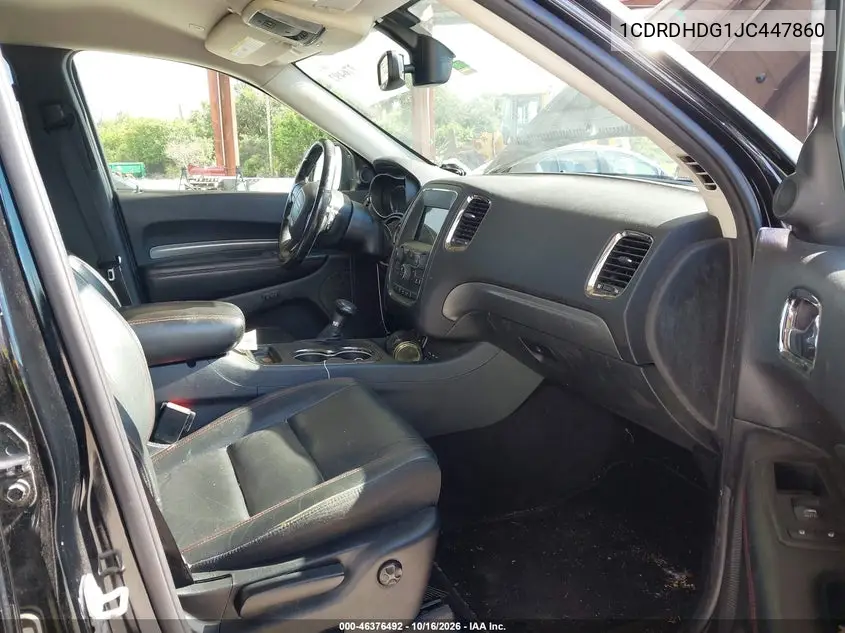 2018 DODGE DURANGO VIN 1CDRDHDG1JC447860 — фото 5