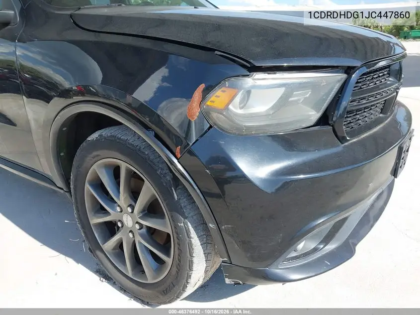 2018 DODGE DURANGO VIN 1CDRDHDG1JC447860 — фото 6