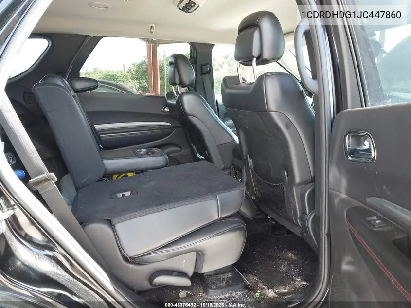 2018 DODGE DURANGO VIN 1CDRDHDG1JC447860 — фото 8