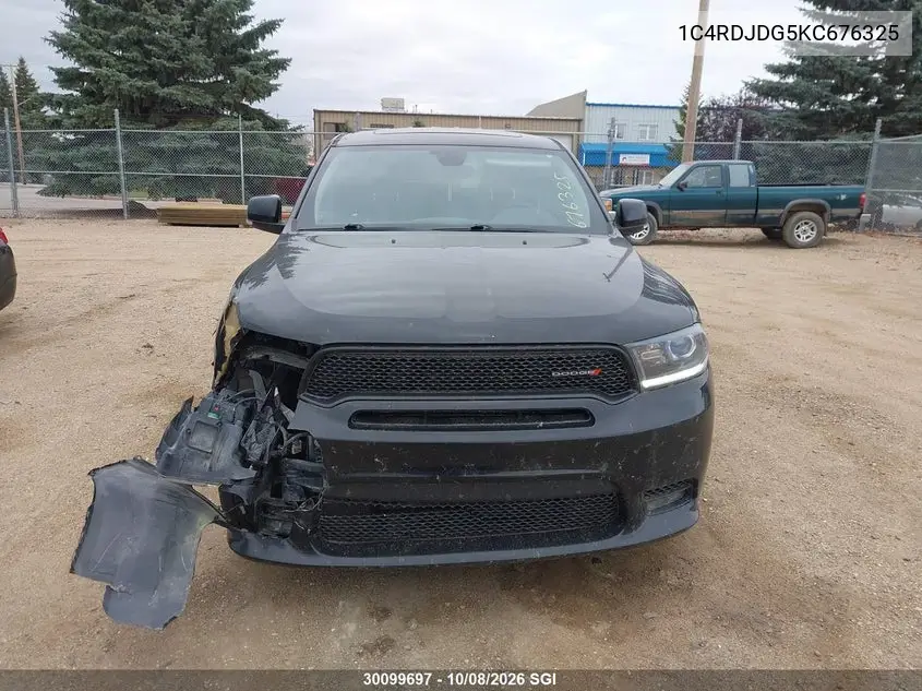 2019 DODGE DURANGO VIN 1C4RDJDG5KC676325 — фото 12