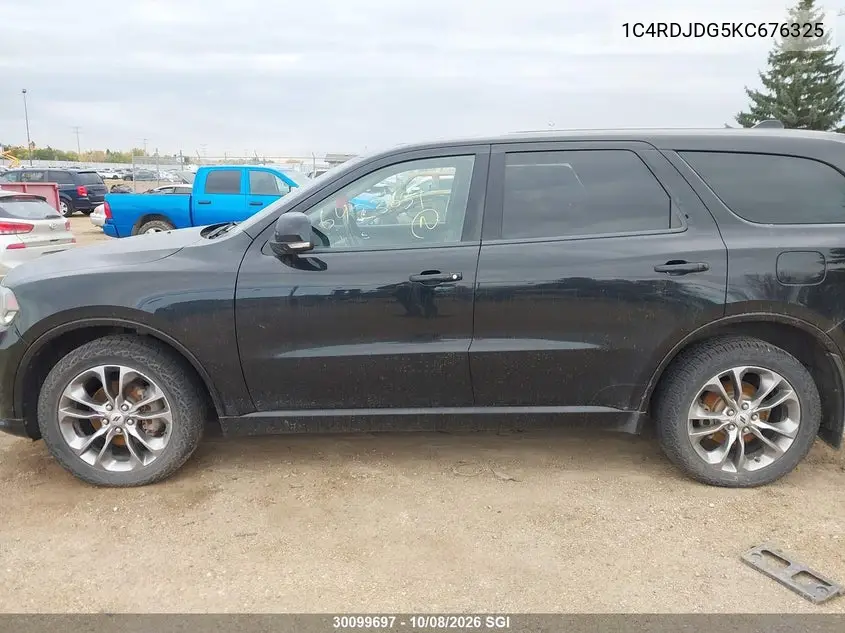 2019 DODGE DURANGO VIN 1C4RDJDG5KC676325 — фото 14