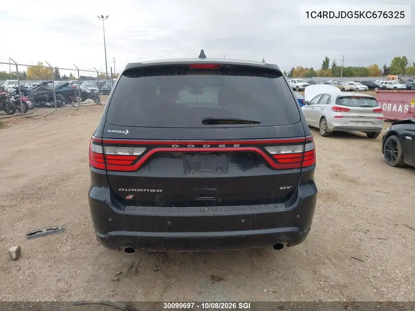 2019 DODGE DURANGO VIN 1C4RDJDG5KC676325 — фото 16