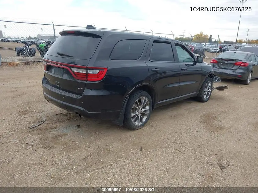 2019 DODGE DURANGO VIN 1C4RDJDG5KC676325 — фото 4