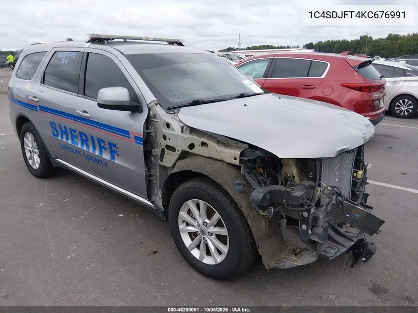 DODGE DURANGO 2019, VIN 1C4SDJFT4KC676991